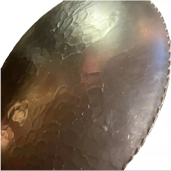 Arthur Armour Hand Wrought Gold Anodized Aluminum Plate ~ Pine Mountain Motif - Picture 9 of 10